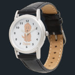Red Goldendoodle Dog Design Any Colour Background Watch<br><div class="desc">Wrist watch dog design. You can customise this watch with any text and background colour of your choice. Should you require any help with customising then contact us through the message link on this page. Dog design personalised wrist watch.</div>