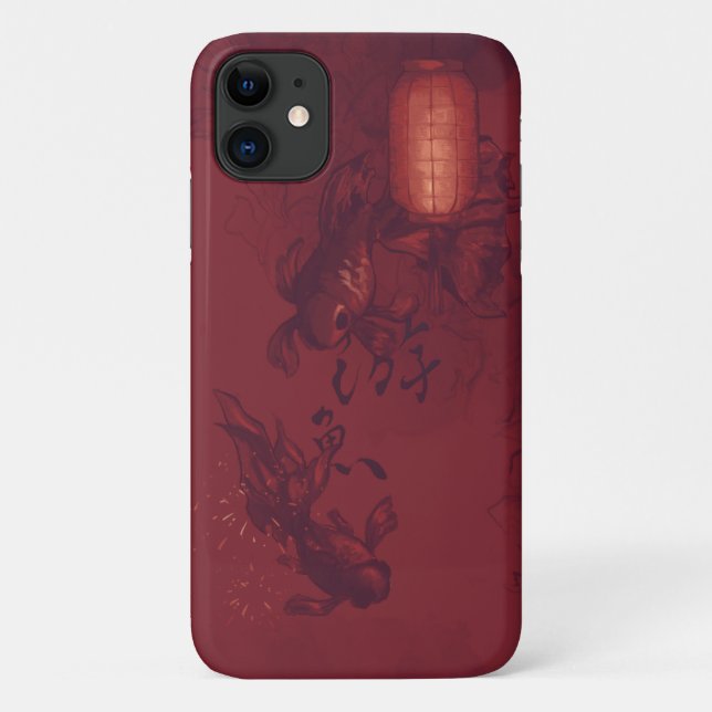 Red goldfish and lantern Case-Mate iPhone case (Back)