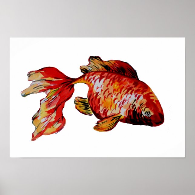 Red Goldfish Poster (Front)