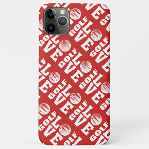 Red Golf Love Pattern Case-Mate iPhone Case