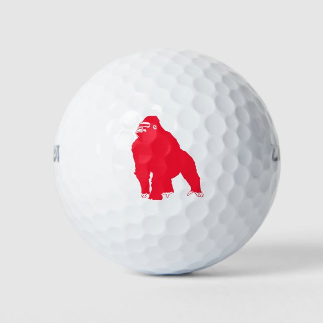 RED GORILLA GOLF BALLS (Front)