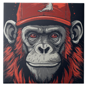 Red Gorilla Tile