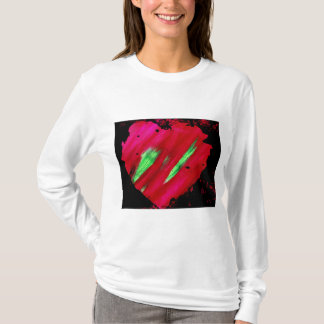 Red Goth Heart Splatter Painting Women's Shirt
