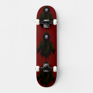 Red Gothic Monster Horror Dark Edgy Street Art  Skateboard