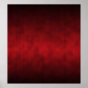 Red Gothic Ombre Background Art Poster