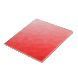 Red gradient geometric mesh pattern tile