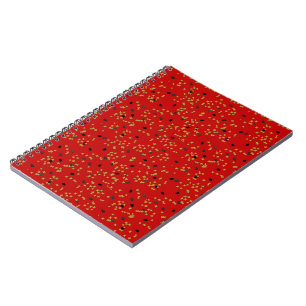 Red Graduation Confetti Notebook