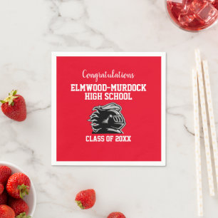 Red Graduation Party Decorations Napkin