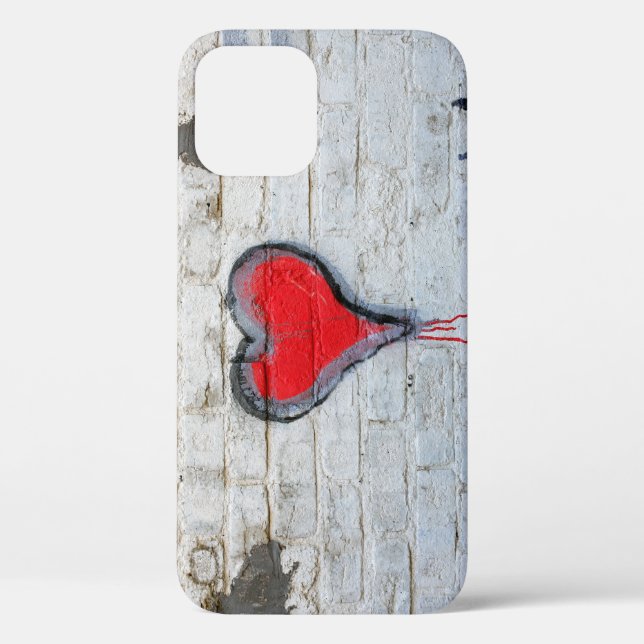 Red graffiti heart Case-Mate iPhone case (Back)