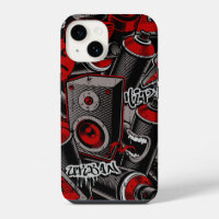 Red Graffiti Style iPhone | iPhone 14 Case-Mate