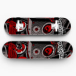Red Graffiti Style Skateboard | Red Skateboard<br><div class="desc">Red Graffiti Style Skateboard | Graffiti Skateboard Deck - This custom Graffiti Skateboard makes an excellent gift for anyone in love with the stars.</div>