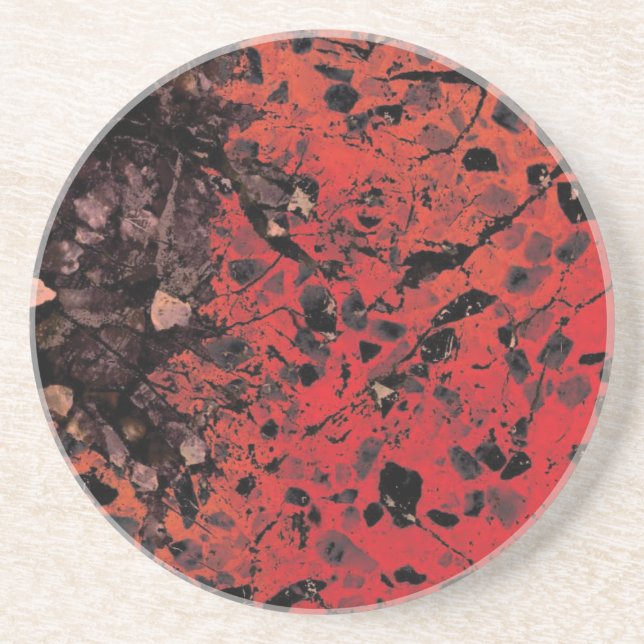 Red Granite Coaster (Front)