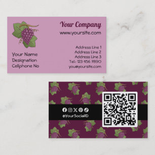 Red Grapes Business Card