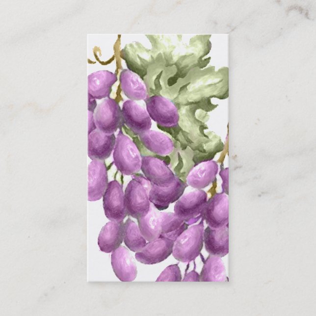 Red Grapes Business Card (Front)
