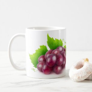 Red grapes coffee mug