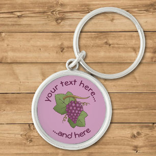 Red Grapes Key Ring