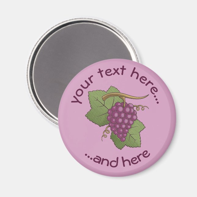 Red Grapes Magnet (Front/Back)