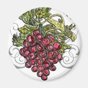 Red Grapes Magnet