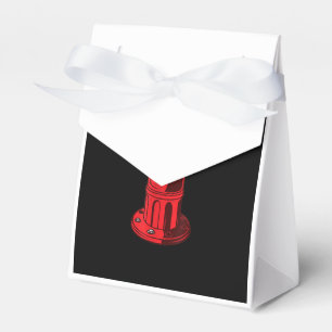 Red Graphic Fire Hydrant Firefighter Work Gifts Favour Box