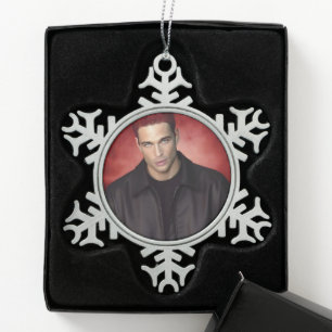 Red Gravity snowflake ornament
