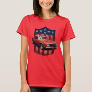Red great American Shield Camaro Ladies T T-Shirt