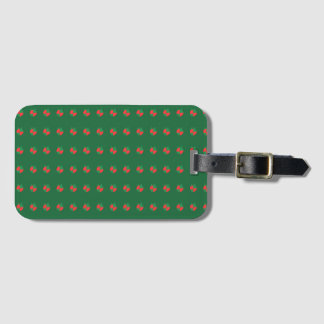 Red Green Abstract Luggage Tag