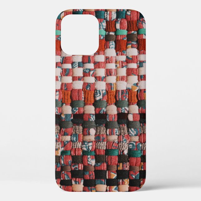 RED GREEN AND BLUE TEXTILE Case-Mate iPhone CASE (Back)