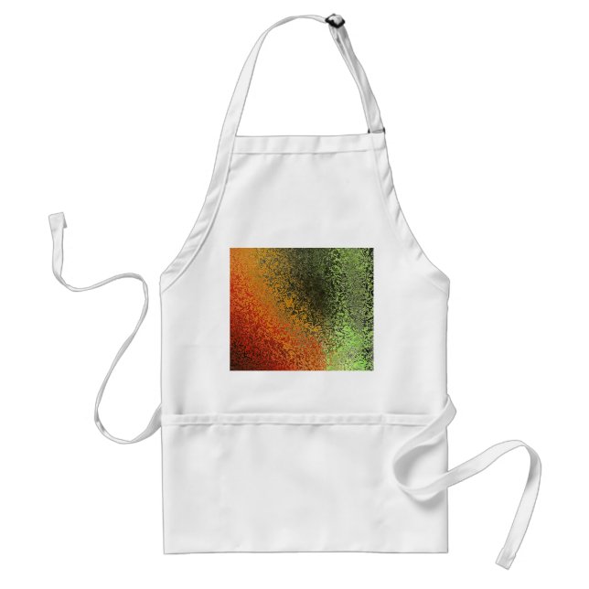 Red Green And Gold Pattern  Standard Apron (Front)