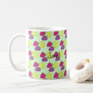 Red,Green And Purple Grapes Coffee Mug