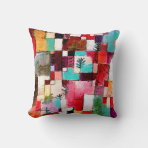 Red Green and Violet, Paul Klee Cushion