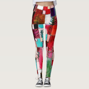 Red Green and Violet, Paul Klee Leggings