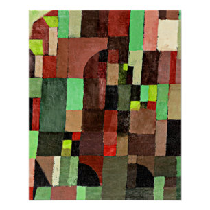 Red, Green and Violet-Yellow Rhythms, Poster