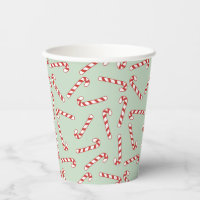 Red, Green and White Candy Cane Christmas Pattern 