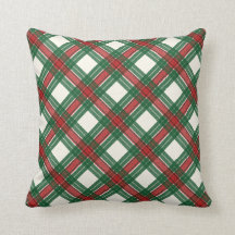 Red Green and White Christmas Tartan Plaid