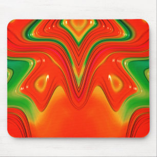 Red Green and Yellow Christmas Design Mouse Pad