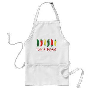 Red Green and Yellow Hot Salsa Chilli Peppers Standard Apron