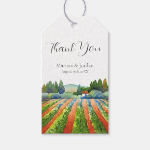 Red Green Blue Vineyard Gift Tags