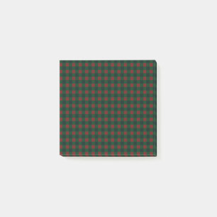 Red Green Buffalo Plaid Hloliday  Post-it Notes