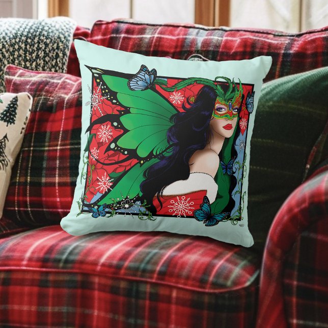 Red Green Christmas Solstice Fairy Cushion (Creator Uploaded)