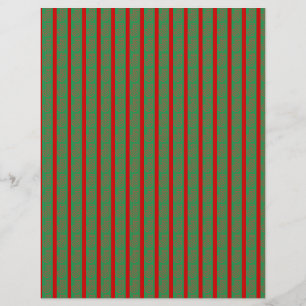 Red Green Christmas Stocking on Green Red Custom Letterhead