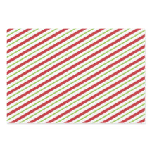 Red & Green Christmas Striped Design