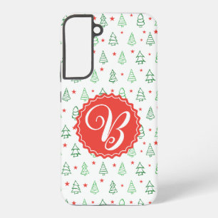 Red & Green Christmas tree  Samsung Galaxy Case