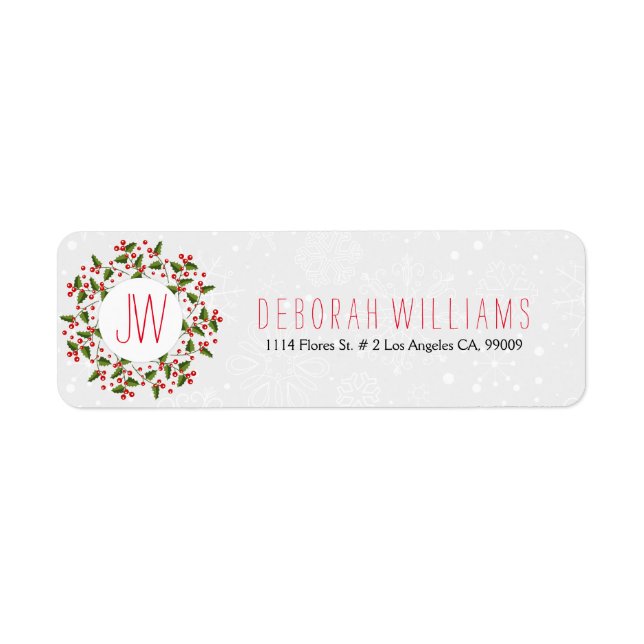 Red & Green Christmas Wreath (Front)