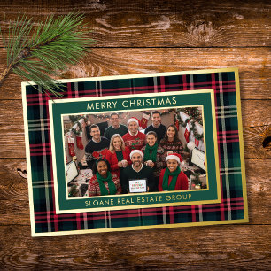 Red Green Classic Plaid Merry Christmas Photo