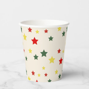 Red Green Colourful Festive Modern Merry Christmas Paper Cups