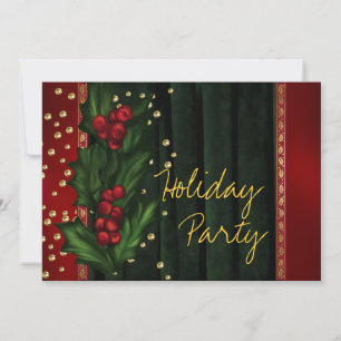 Red Green Corporate Holiday Party Invitation