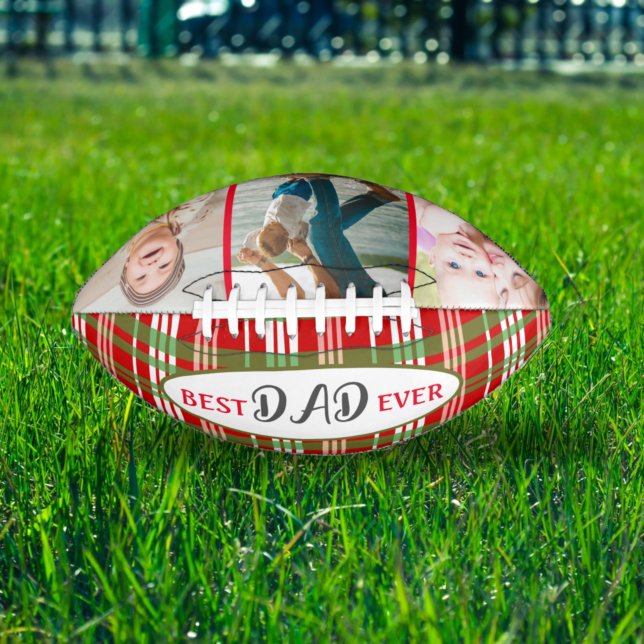 Red Green Country Plaid With Best Dad Ever Photos Football (Creator Uploaded)