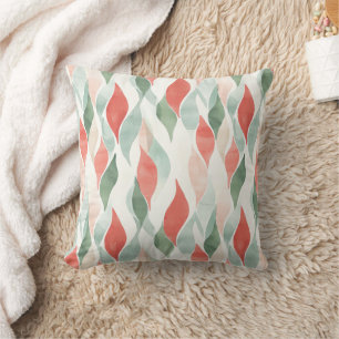 Red Green Cream Mint White Christmas Cushion
