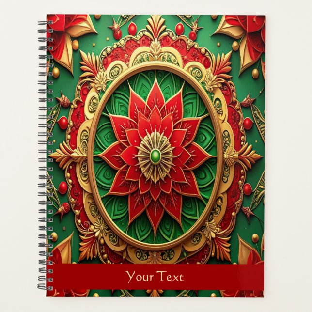 Red Green Decorative Holiday Planner (Front)