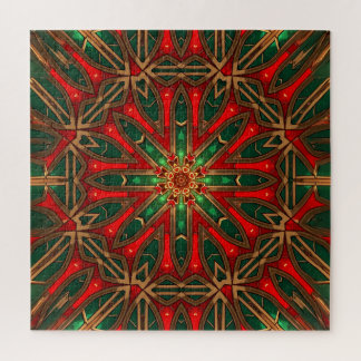 Red Green Decorative Jigsaw Puzzle